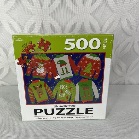 5 for $25| Lang Puzzle Ugly Sweater Party 500 Piece Christmas Puzzle Lang/Turner - Picture 4 of 6